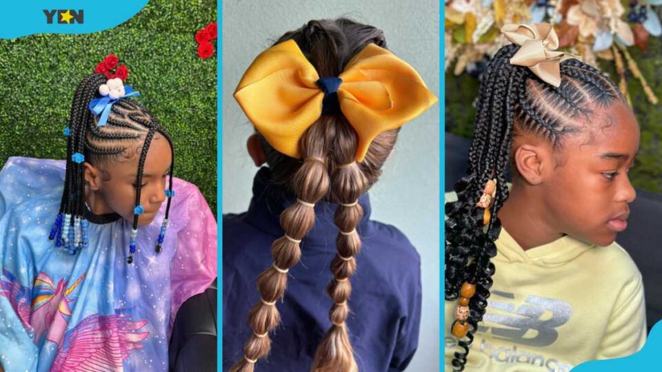 kids' braided ponytail